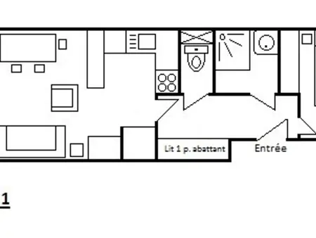 Appartement 2 pièces centre Méribel, balcon Sud : photo 25
