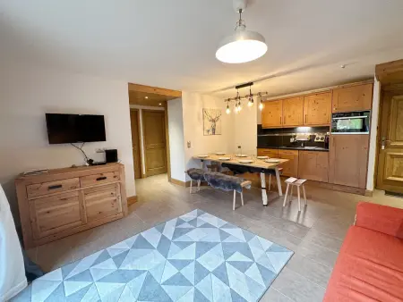 Location appartement à Samoëns, Charmant T3 au cœur de Samoëns avec jardin, parking et proche ski-bus
