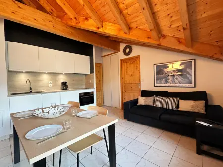 Location appartement à Samoëns, Charmant T2 en centre-ville avec balcon et animaux acceptés