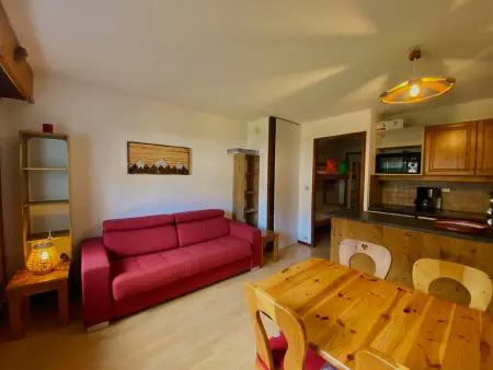 Location appartement à Samoëns, Studio lumineux au centre de Samoëns, vue sur Le Criou