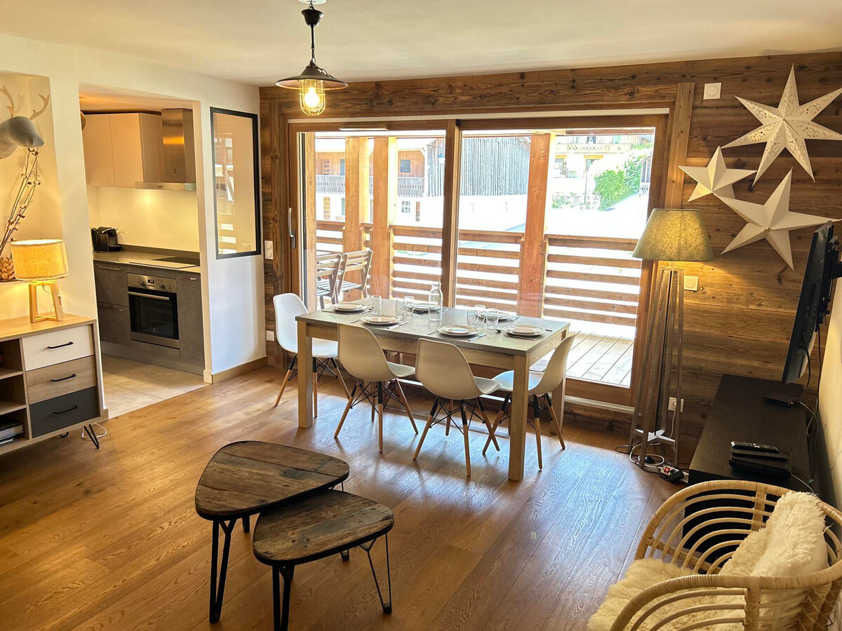 Duplex 8 pers. vue Mont-Chéry, parking, WiFi aux Gets - Photo 1