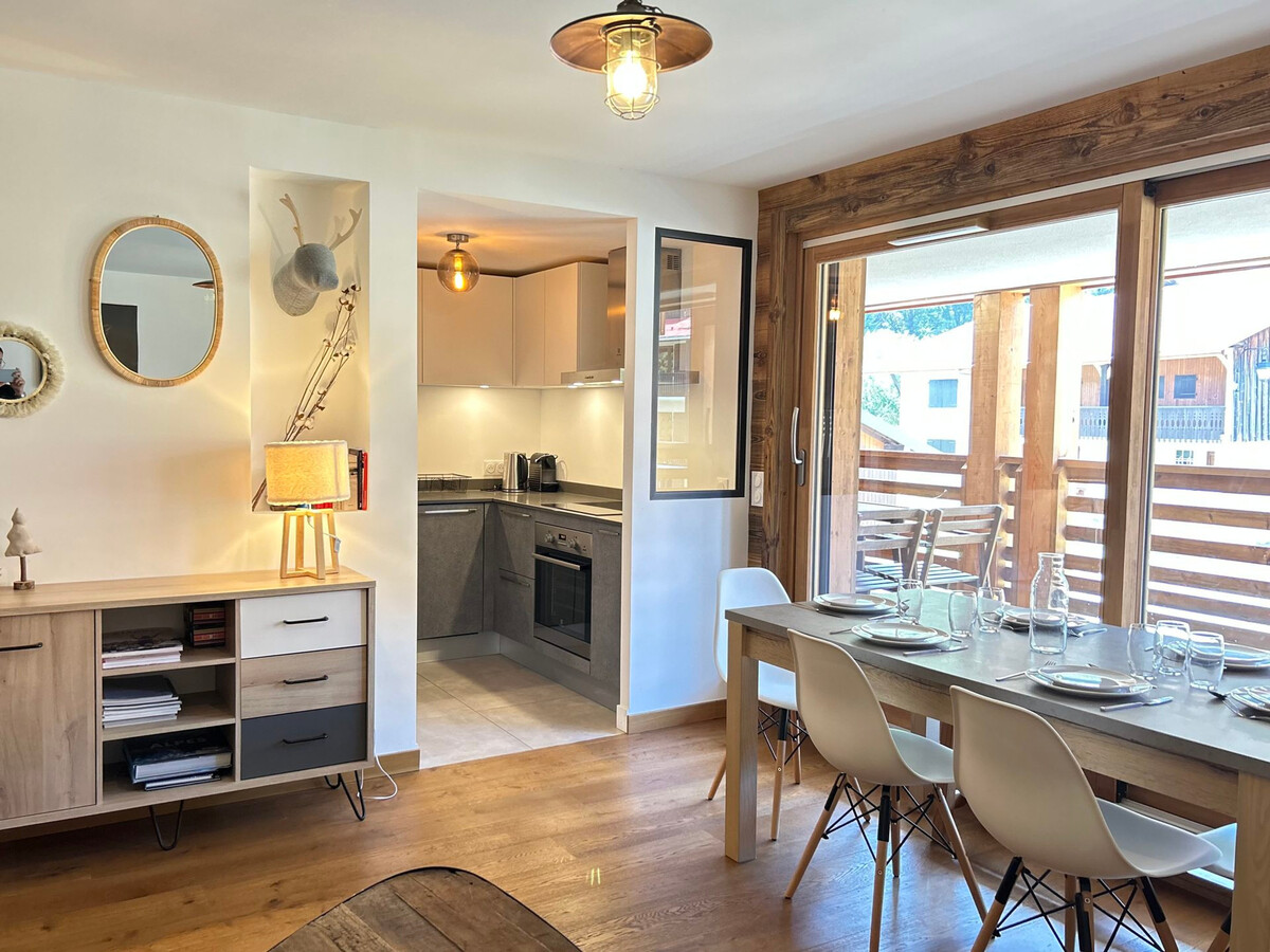 Duplex 8 pers. vue Mont-Chéry, parking, WiFi aux Gets - Photo 2