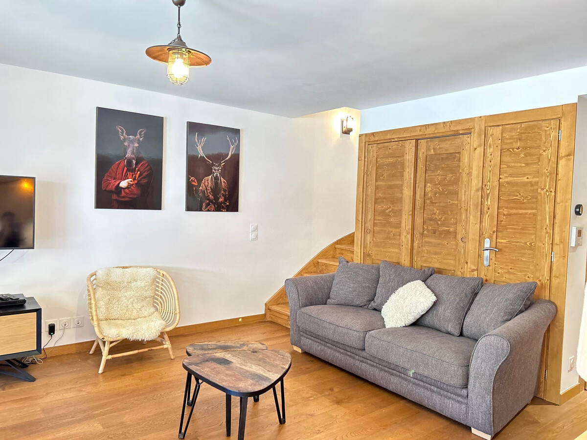 Duplex 8 pers. vue Mont-Chéry, parking, WiFi aux Gets - Photo 4