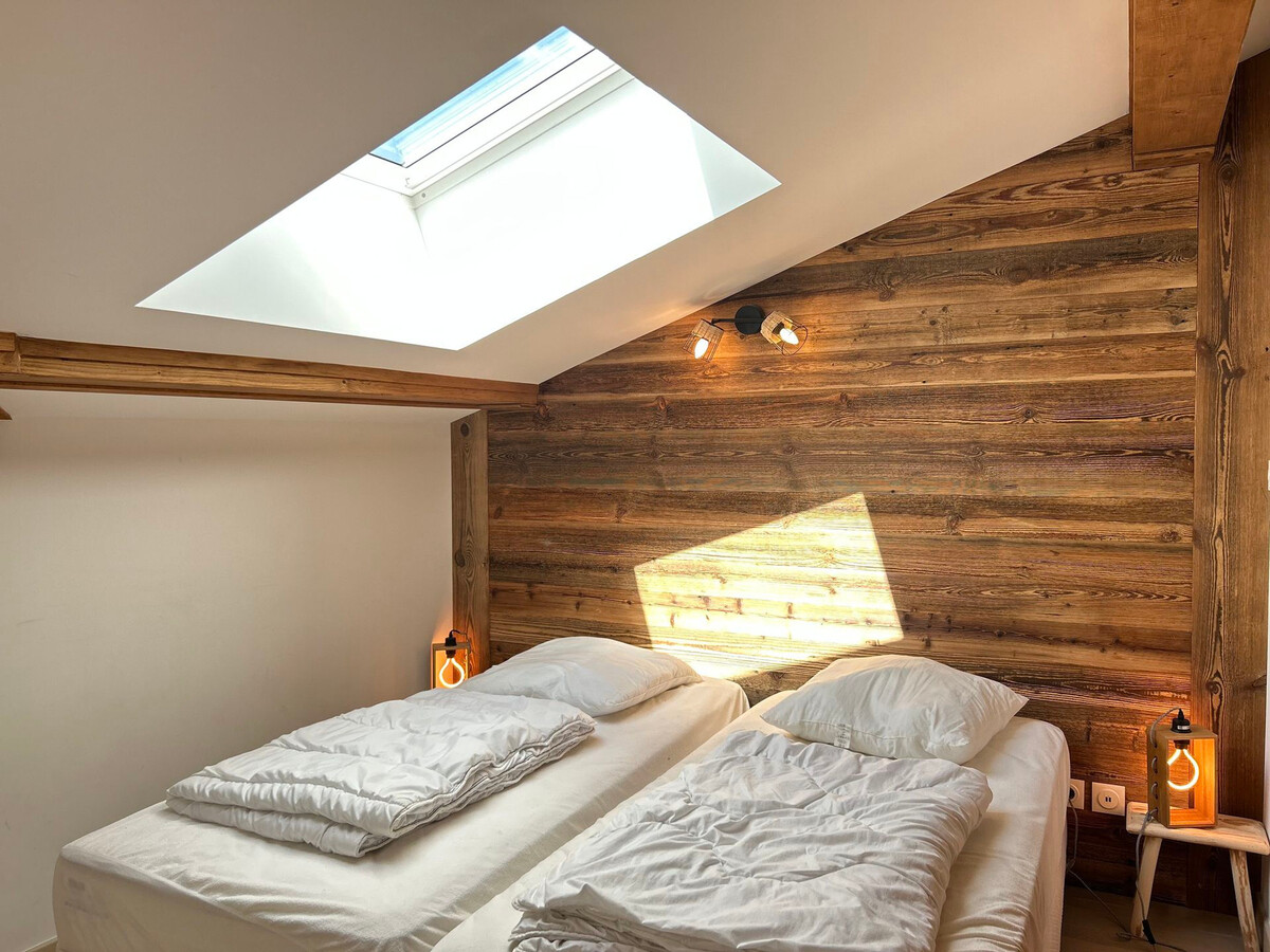 Duplex 8 pers. vue Mont-Chéry, parking, WiFi aux Gets - Photo 7