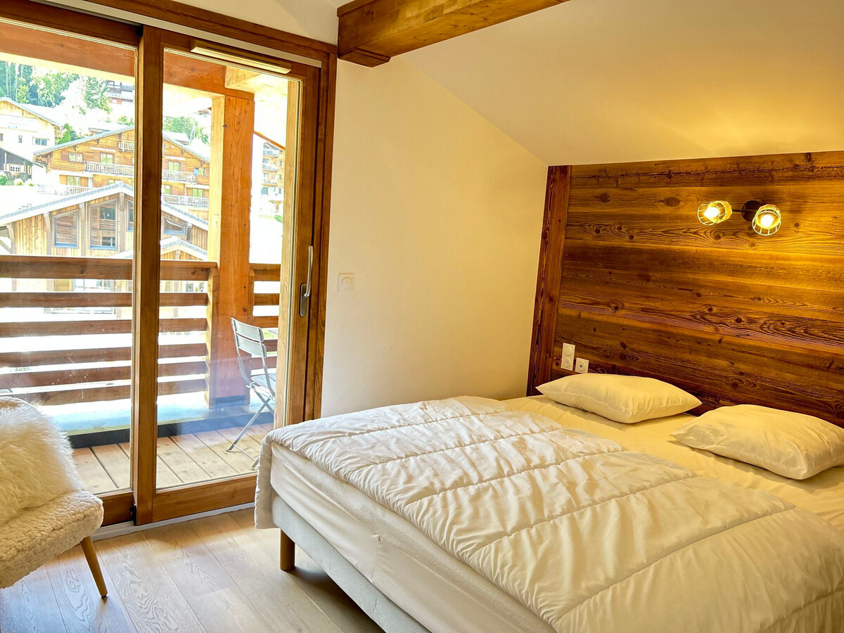 Duplex 8 pers. vue Mont-Chéry, parking, WiFi aux Gets - Photo 9