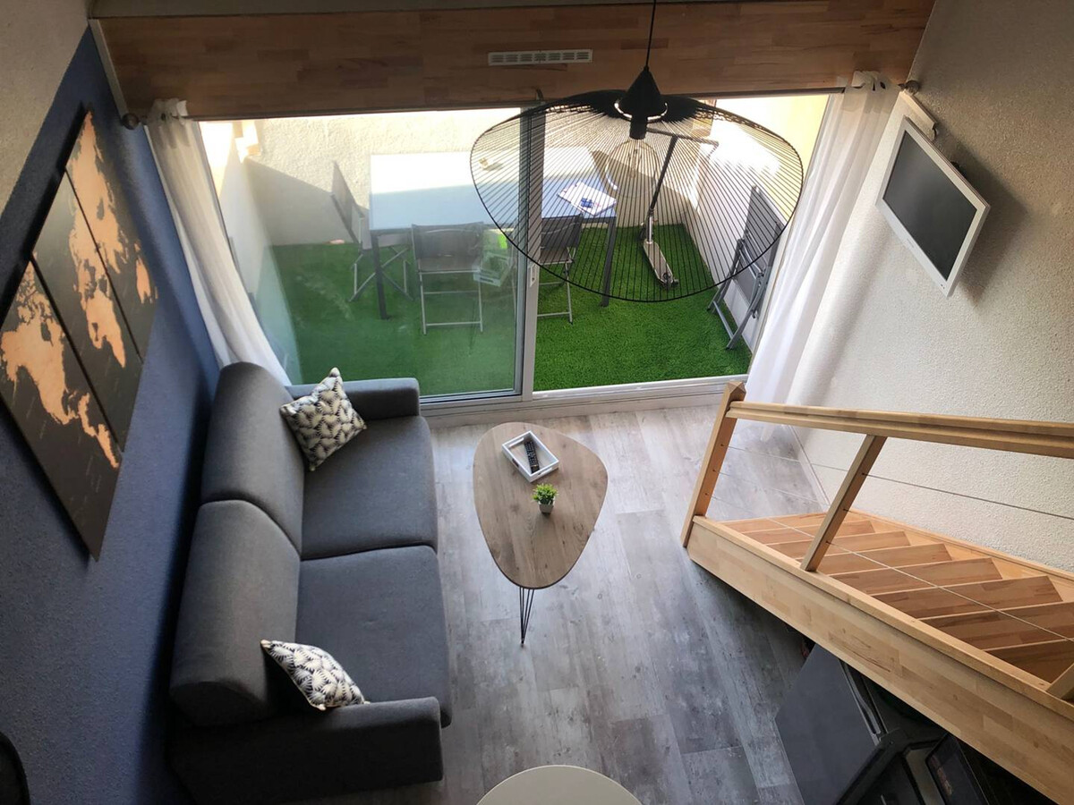 T2 Mezzanine Vue Mer au Barcarès, Plage à Pied - Photo 2