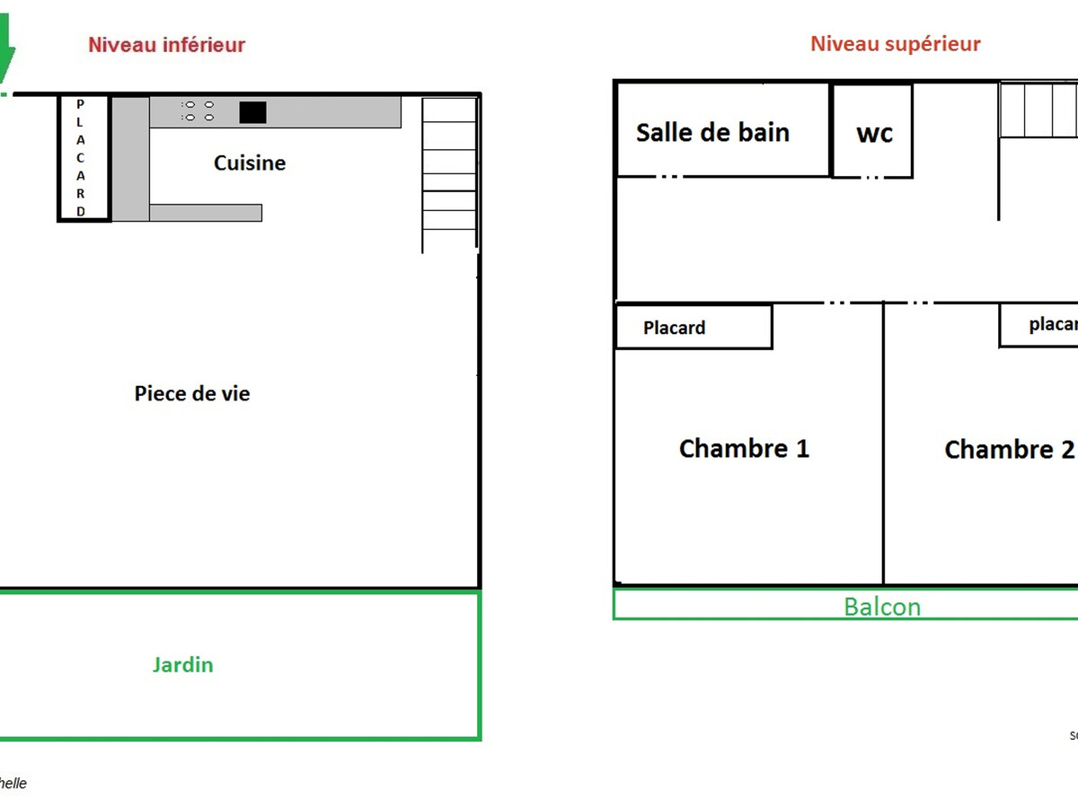 Duplex 3* aux Gets : terrasse, jardin privé, 6 pers - Photo 12