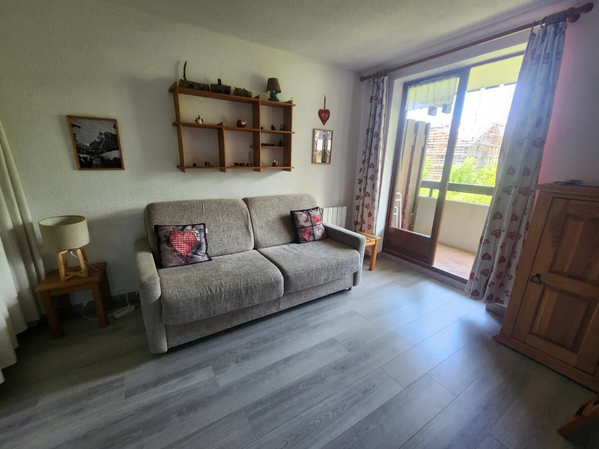 Studio 19 m² centre Samoëns, balcon montagne, animaux OK - Photo 1