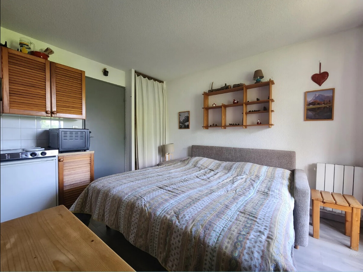 Studio 19 m² centre Samoëns, balcon montagne, animaux OK - Photo 2