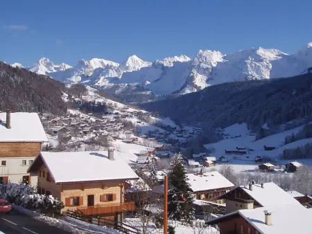 Studio cabine 4 pers. au Grand-Bornand, balcon sud : photo 5