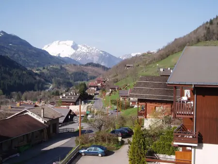 Studio cabine 4 pers. au Grand-Bornand, balcon sud : photo 6