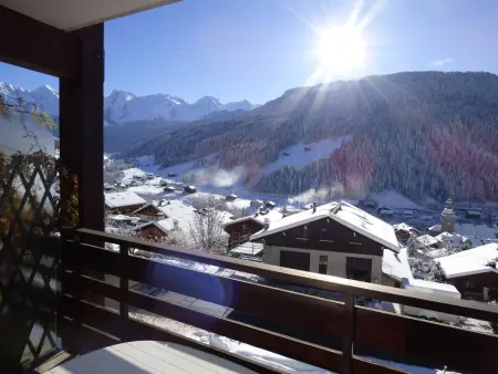 Studio cabine 4 pers. au Grand-Bornand, balcon sud : photo 18