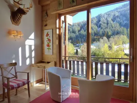 3 pièces + mezzanine 70m² balcon sud, 1km des pistes : photo 3