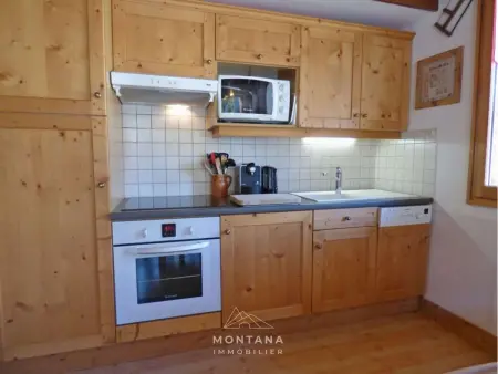 3 pièces + mezzanine 70m² balcon sud, 1km des pistes : photo 5