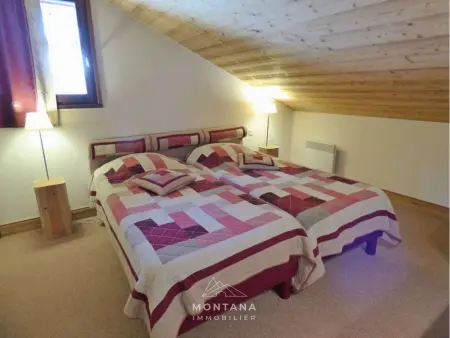 3 pièces + mezzanine 70m² balcon sud, 1km des pistes : photo 9