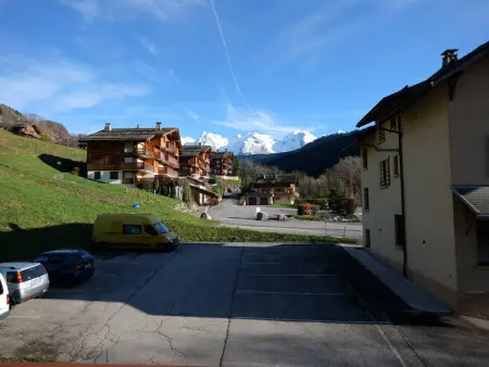 2 pièces + cabine 6 pers au Grand-Bornand, terrasse sud : photo 9