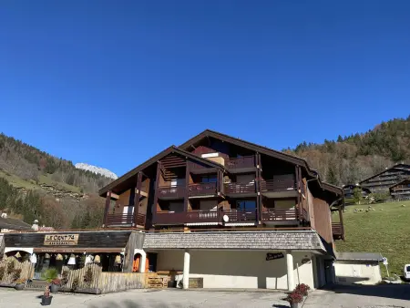 2 pièces + cabine 6 pers au Grand-Bornand, terrasse sud : photo 16