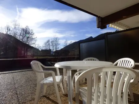 2 pièces + cabine 6 pers au Grand-Bornand, terrasse sud : photo 18