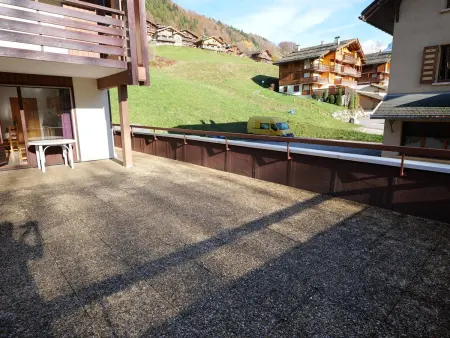2 pièces + cabine 6 pers au Grand-Bornand, terrasse sud : photo 19