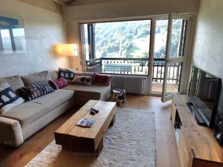Location appartement à Le Grand Bornand, Bel appartement rénové pour 6 au Grand-Bornand, balcon exposé sud