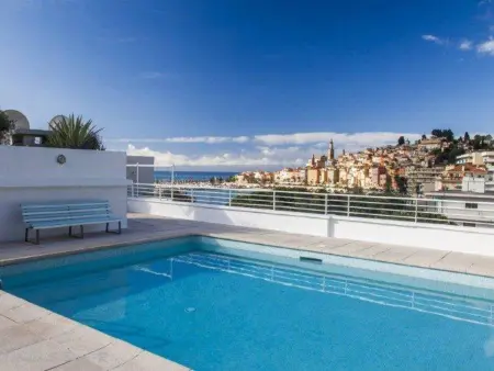 3 pièces climatisé, terrasse 50m² vue mer à Menton : photo 13