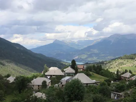 Grand studio 5 pers. aux Orres, vue lac et balcon Sud-Ouest : photo 11