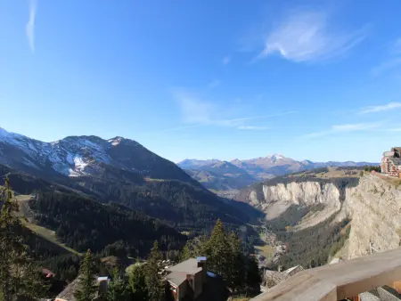 Triplex 8 pers Avoriaz, balcon sud, vue vallée : photo 10
