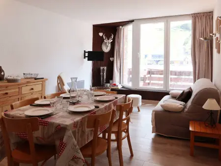 Location appartement à Les Orres, Appartement rénové 6 pers, balcon et animaux admis