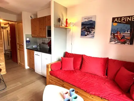 2 pièces rénové balcon vue montagne, 4 pers à Avoriaz : photo 7