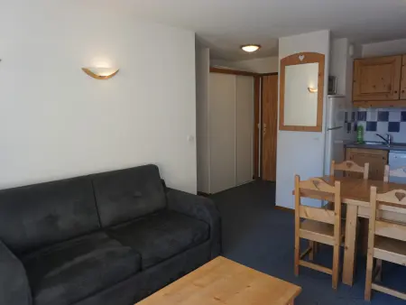 Appartement 2P cabine 6 pers à Orcières Merlette, pieds de piste : photo 2