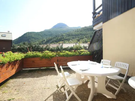 Studio 4 pers. Serre-Chevalier, terrasse et lits superposés