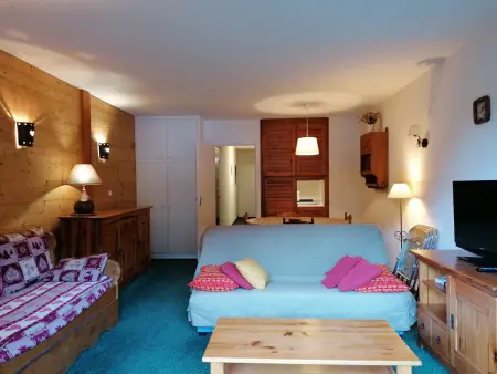 Location appartement à Pra Loup, Spacieux 2 pièces rénové, sud, proche pistes, balcon, 6 pers, à Pra Loup