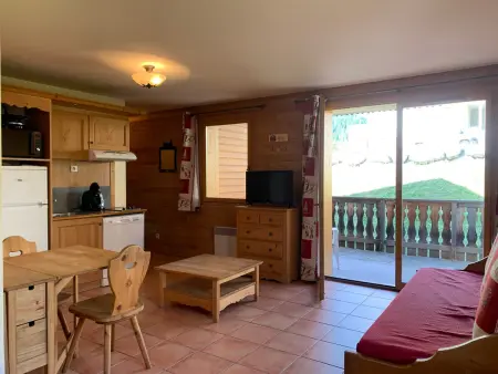 Location appartement à Pra Loup, Studio montagne de 28m² pour 4 pers. avec balcon à Pra-Loup