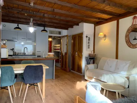 Location appartement à Pra Loup, Studio rénové, balcon sud sur pistes, pour 4 à Pra Loup