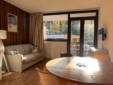 Studio 30 m² pour 5 pers. à Pra-Loup, balcon vue pistes : photo 10