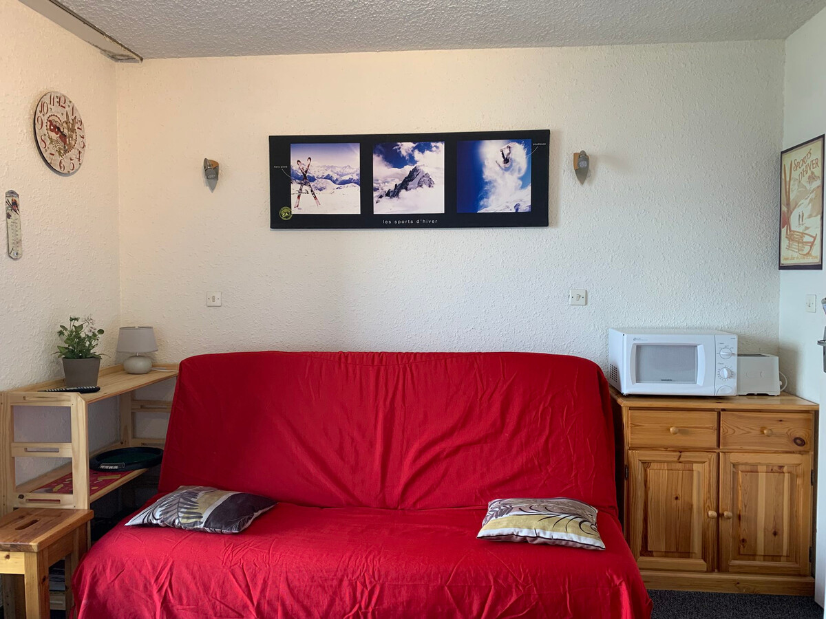 Studio 24m² Pra-Loup, balcon vue vallée, 4 pers. - Photo 1