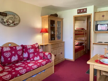 Location appartement à Avoriaz, Studio cabine 4 pers avec balcon et internet à Avoriaz