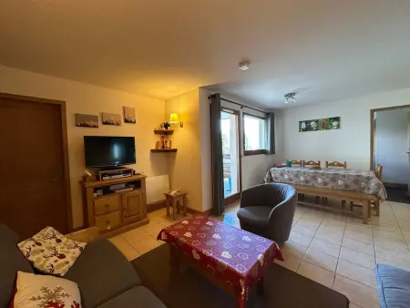 Appartement 3 chambres 8 personnes à Morillon avec balcon montagne : photo 4