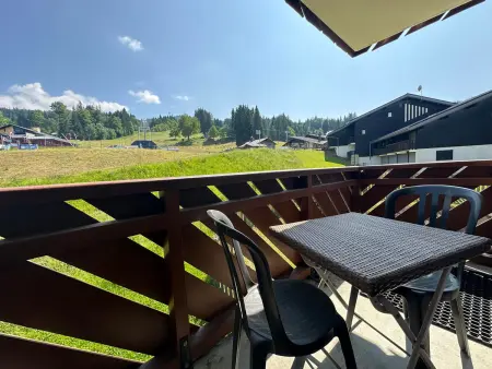 Appartement 6 pers. Morillon, balcon sud vue pistes : photo 10