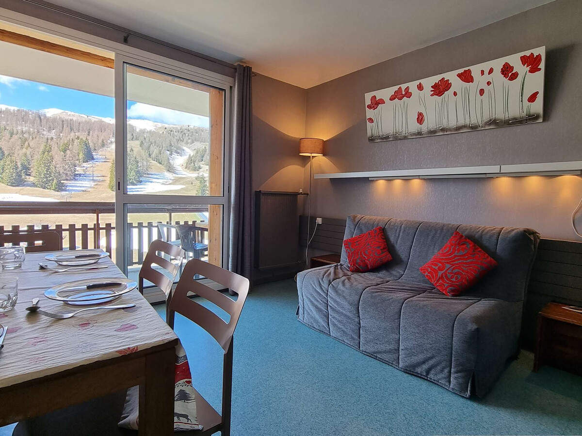 Studio 4 pers. Le Dévoluy, 50m des pistes, terrasse vue neige - Photo 1