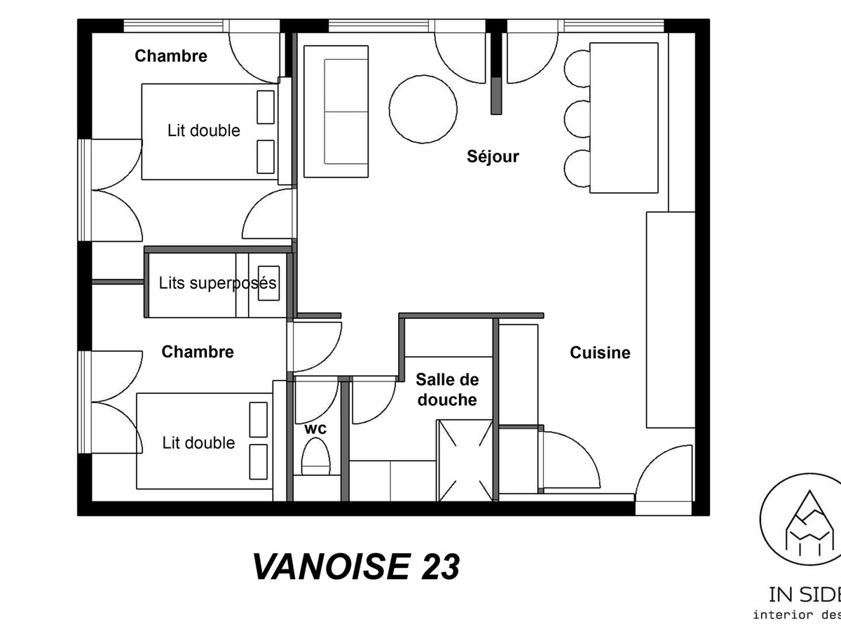 Appartement 3 pièces Méribel, grand balcon sud-est - Photo 13