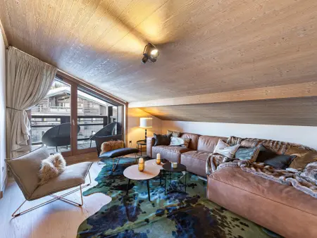 Penthouse 228 m² à Megève, Jacuzzi & Sauna Privés : photo 5