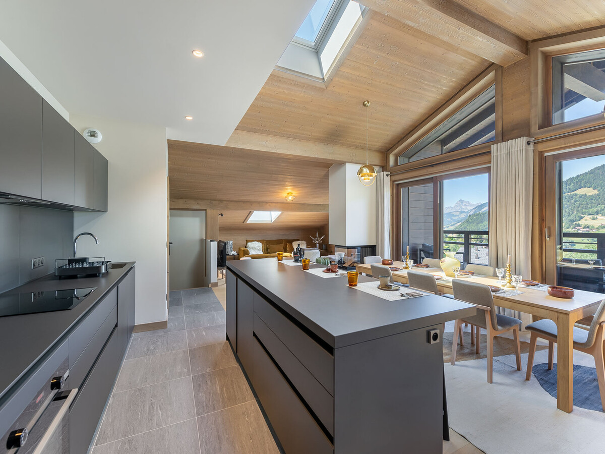 Duplex Megève Rochebrune, 6 pers., spa & piscine - Photo 4