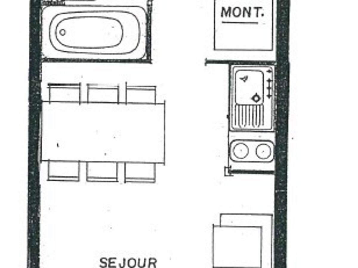 Studio cabine 27m² aux Saisies, balcon plein sud, 5 pers - Photo 4
