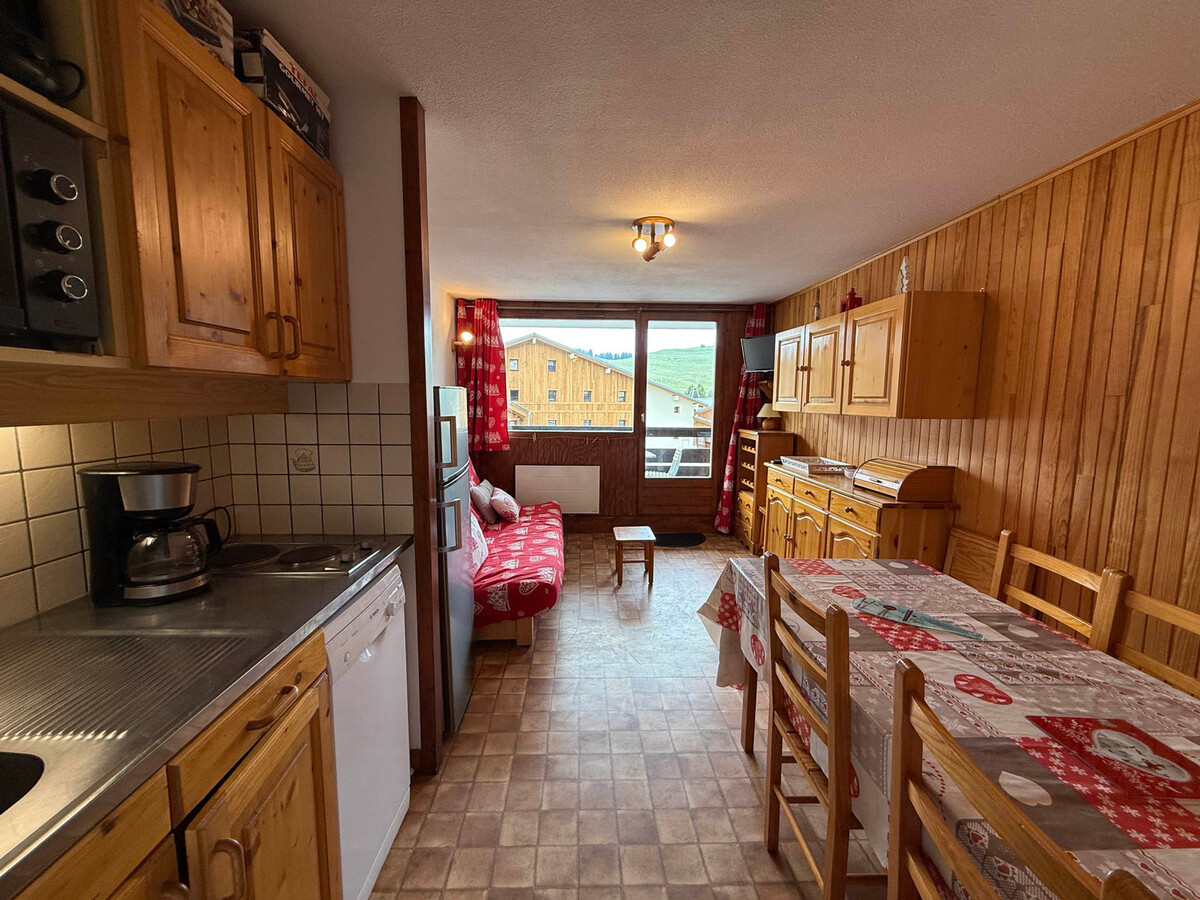 Studio cabine 27m² aux Saisies, balcon plein sud, 5 pers - Photo 5