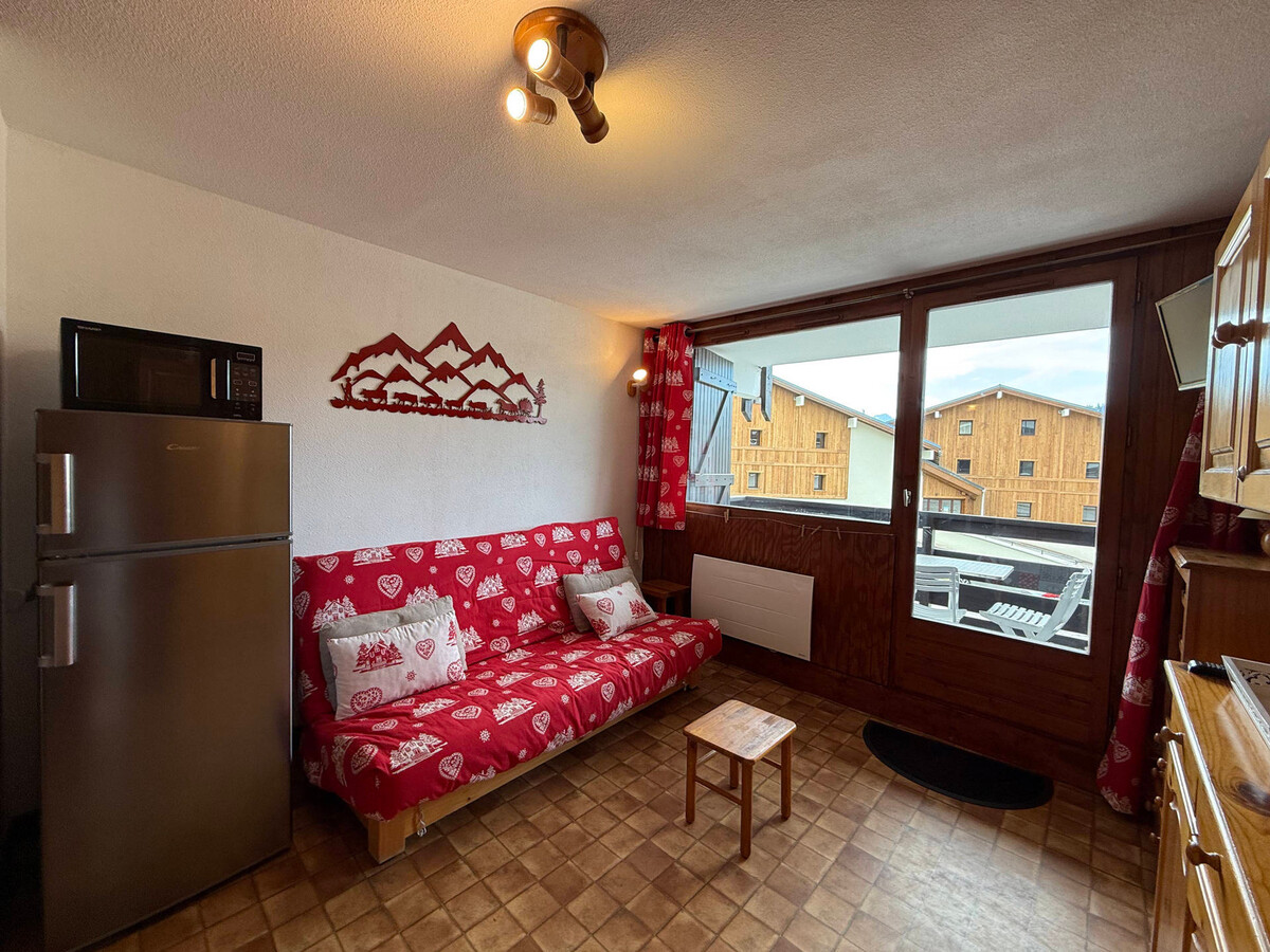 Studio cabine 27m² aux Saisies, balcon plein sud, 5 pers - Photo 8