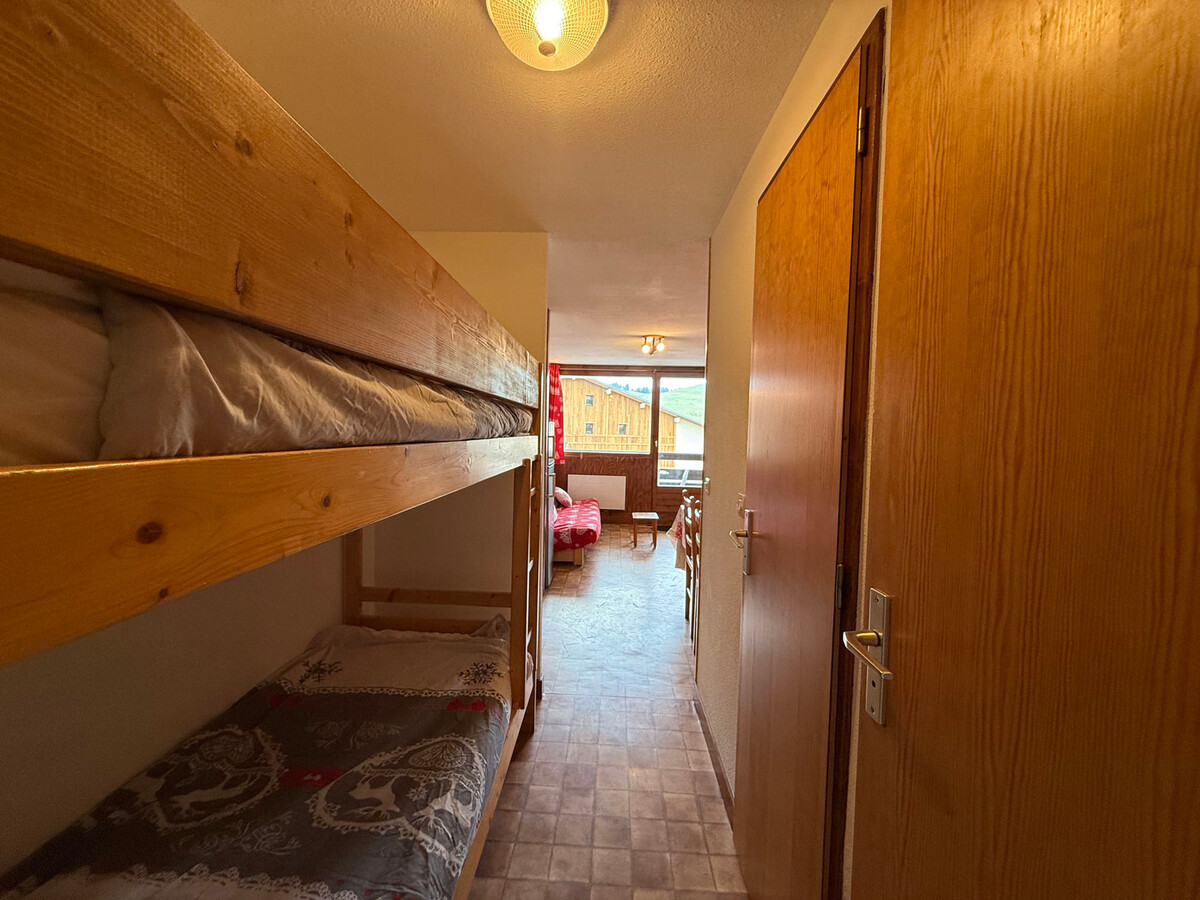Studio cabine 27m² aux Saisies, balcon plein sud, 5 pers - Photo 9
