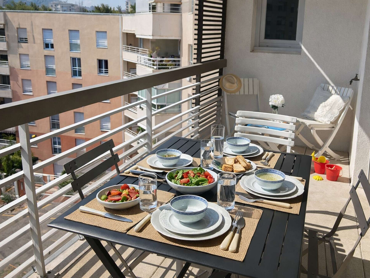 Appartement 3 pièces climatisé avec piscine sur toit - Photo 1