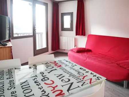Grand studio 6 pers aux Orres, skis aux pieds et balcon : photo 4