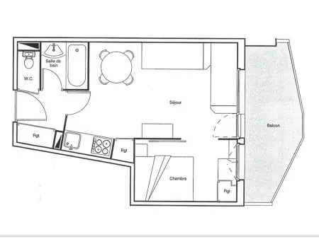 Appartement 2 pièces ski aux pieds, vue montagne, Avoriaz : photo 15